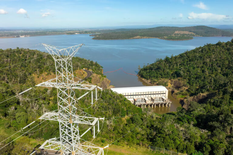 Wivenhoe pumped hydro station in south-east Queensland (supplied: Queensland government)